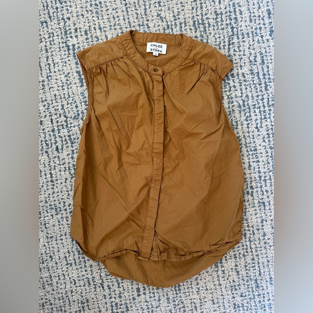 Chloe Stora Dido Blouse Size 34 NWOT